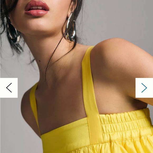 Bloni Square Neck Taffeta Bubble Dress - Picture 4 of 16